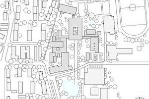  Lageplan, M 1 : 7 500 