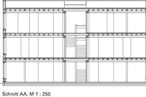  Schnitt AA, M 1 : 250 